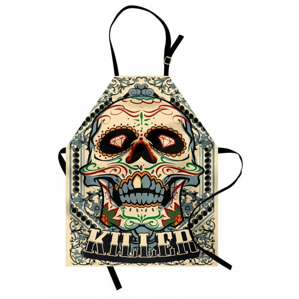 Grunge Scary Skulls Sketchy Graveyard Death Evil Face Horror Theme Design Charcoal Grey Ambesonne Skull Apron Unisex Kitchen Bib with Adjustable Neck for Cooking Gardening Adult Size Grunge Scary Skulls Sketchy Graveyard Death Evil Face Horror Theme Design Charcoal Grey Ambesonne Skull Apron Unisex Kitchen Bib with Adjustable Neck for Cooking Gardening Adult Size